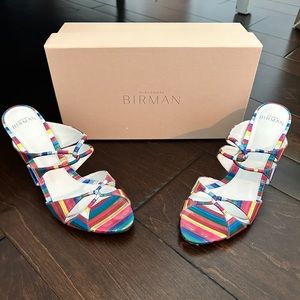 Alexandre Birman Adelyn Sandal in Multicolor, size 8.5 (Italian 38.5).